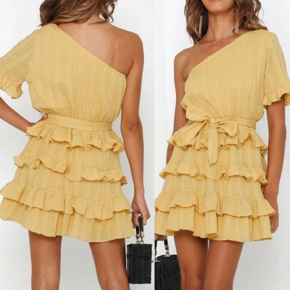 Hello Molly Mustard Dress